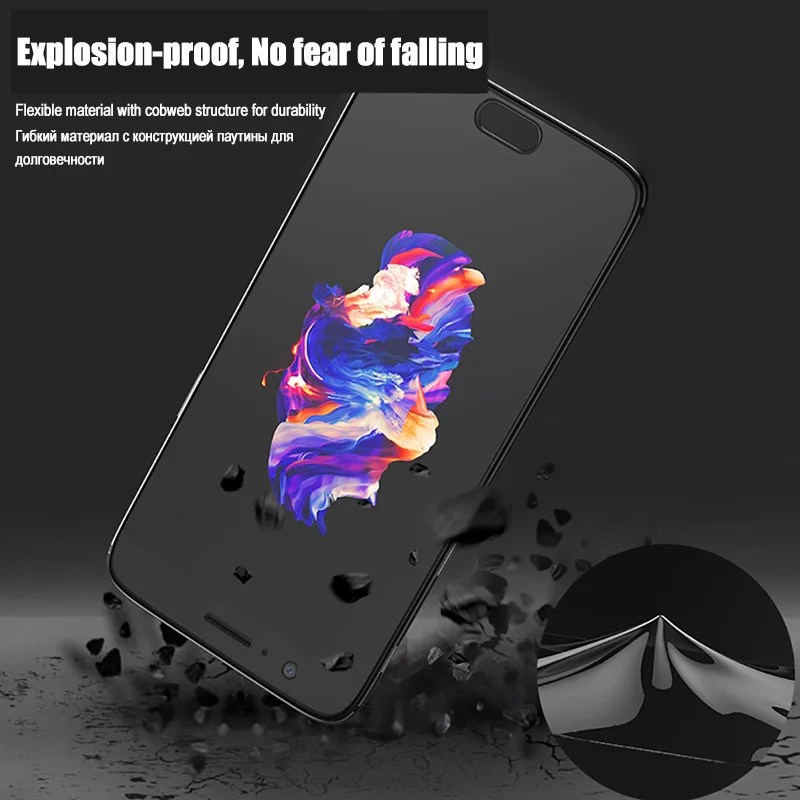 Защитная пленка HOPCHAM Оригинальная мягкая 3d с полным покрытием для OnePLus 5T 6 T без