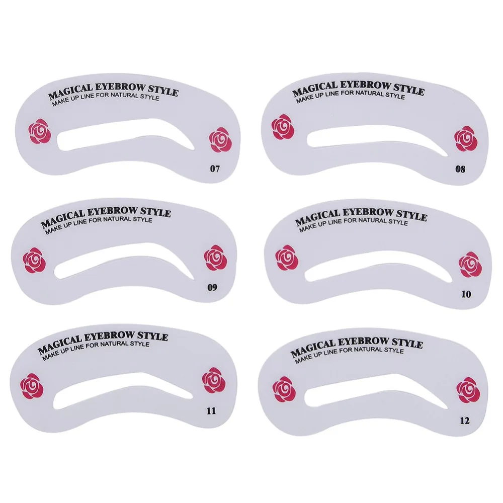 24 шт./компл. Pro трафарет для бровей многоразового использования набор глаз DIY