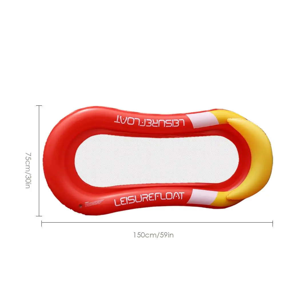 2018 New Inflatable Rafts Swimming Pool Air Lightweight Floating Chair Foldable Compact Portable Dual-Use Backrest | Спорт и