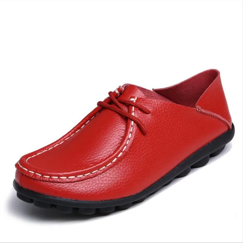 Новинка весна-осень 2019 кожаные туфли для мам среднего возраста Лидер продаж