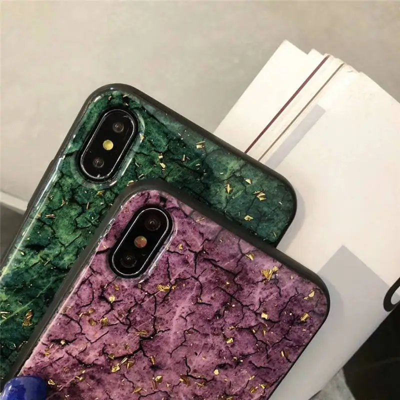 Блестящий глянцевый чехол из мраморной золотой фольги для OPPO A57 A59 A73 A77 A79 A83 A5 A3 F5 F7
