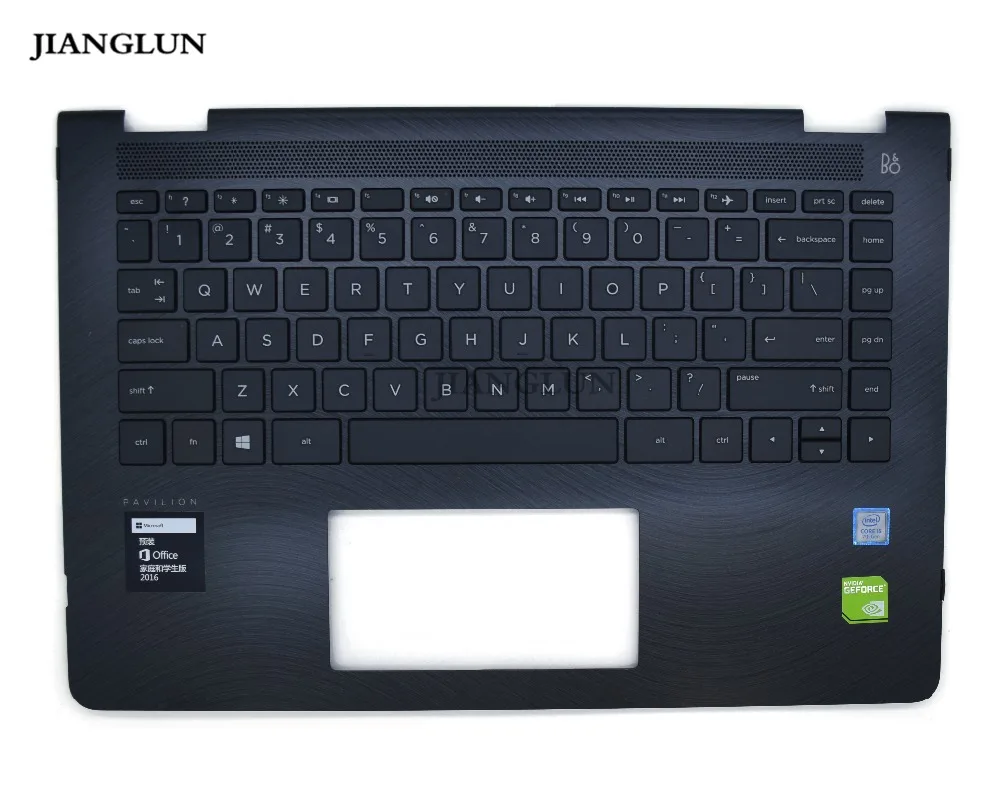 JIANGLUN для HP Pavilion X360 14 BA103TU palmest с раскладкой клавиатуры США без touc hp ad|Сумки и чехлы