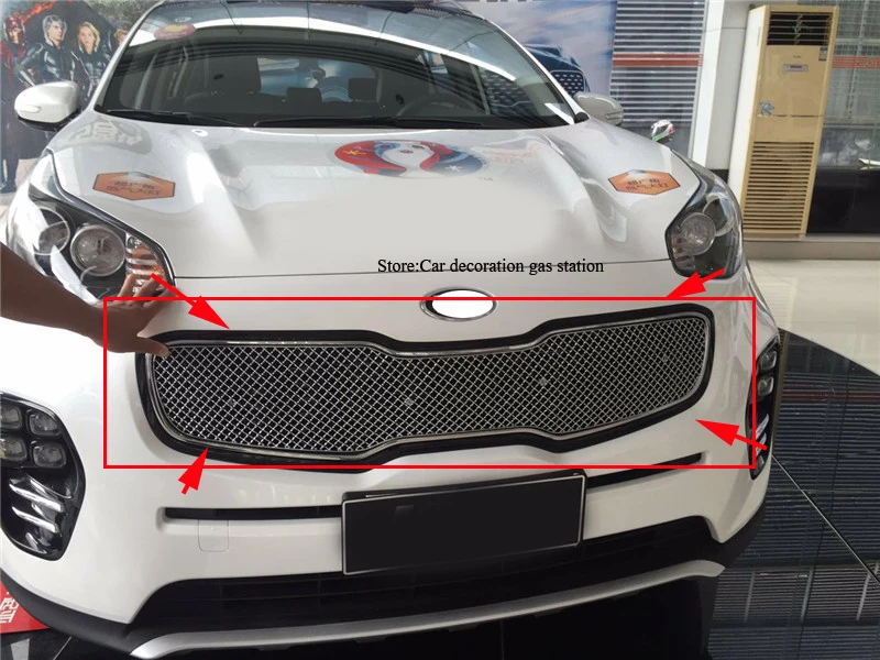 Защитный детектор крышки кузова автомобиля решетка для решетки передней из