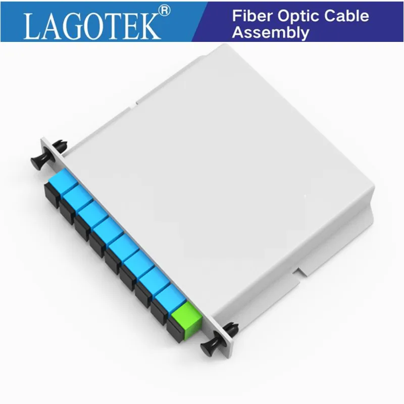 Бесплатная доставка 10 шт./лот 1*8 волоконно-оптический PLC сплиттер 1x8 LGX коробка
