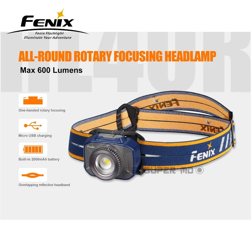 С эффектом приближения c зарядкой Micro-USB Перезаряжаемые Fenix HL40R 600 люмен