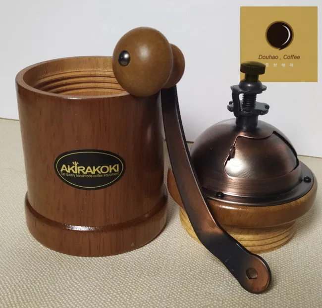 Manual Wooden Coffee Grinder Manual Coffee grinder Stainless steel Burr grinder Conical Coffe bean miller