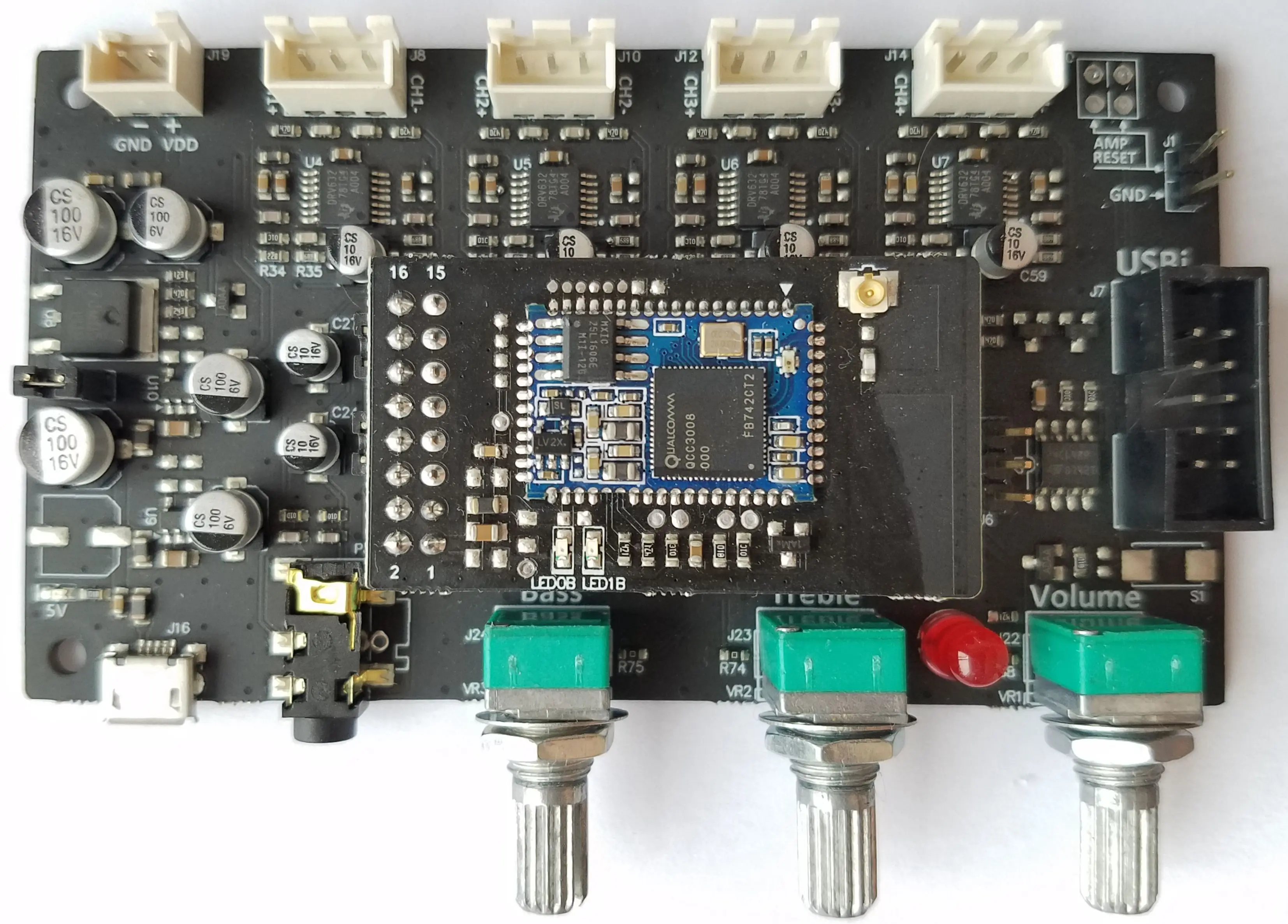 Для предусилителя обработки звука ADAU1701 Sigma DSP 4 канальный вход выход|Платы