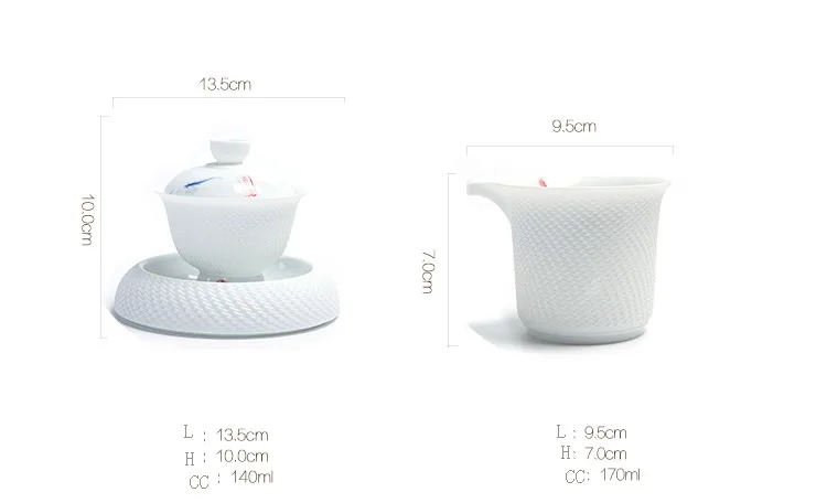 TANGPIN керамический чайник gaiwan чайная чашка рыбные керамические чайные наборы китайский чайный набор кунг-фу