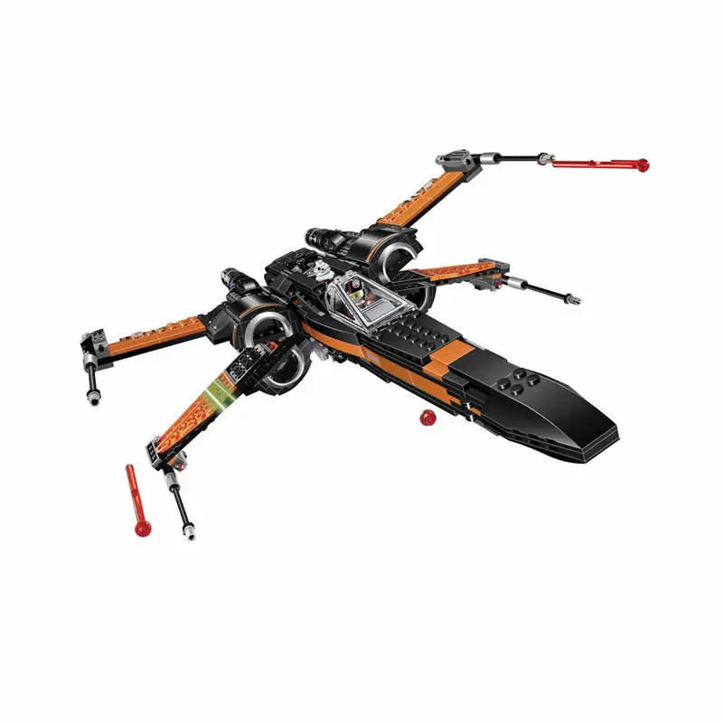 Бела 10466 742 шт. здания Конструкторы модель Star Wars POE x Wing Fighter 75102 Совместимость