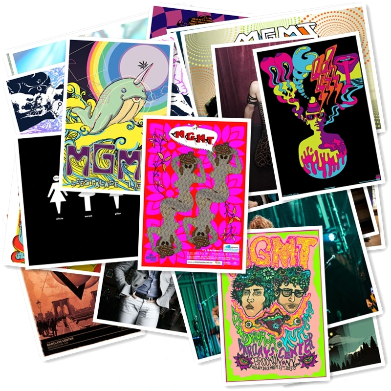 D1-10# MGMT классический ремешок для часов серии стикеры 20/шт ПВХ книги по искусству ремесел коллекция подарок стены дизайн Граффити наклейки