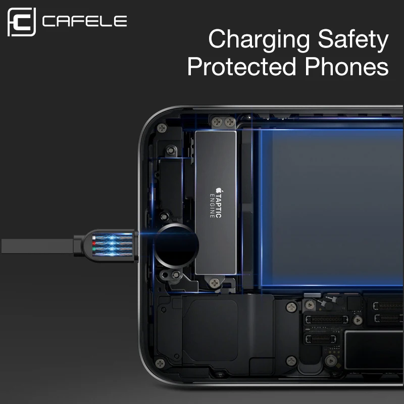Кабель Cafele Type-C Micro USB 3 в 1 Зарядные кабели для iPhone X Xs Max Выдвижной зарядный кабель