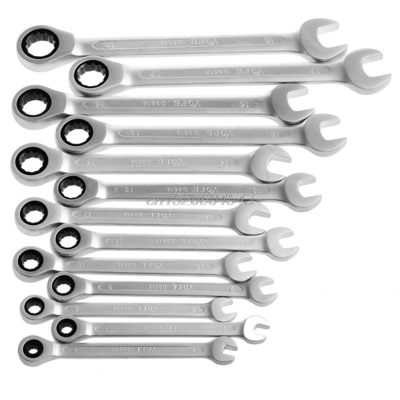 6 мм 14 двухсторонний гаечный ключ трещотка гайка инструмент новый R06 Прямая