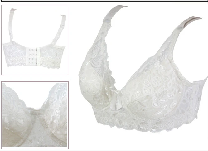 Женский кружевной бюстгальтер с чашками пуш-ап и глубоким V-образным вырезом |