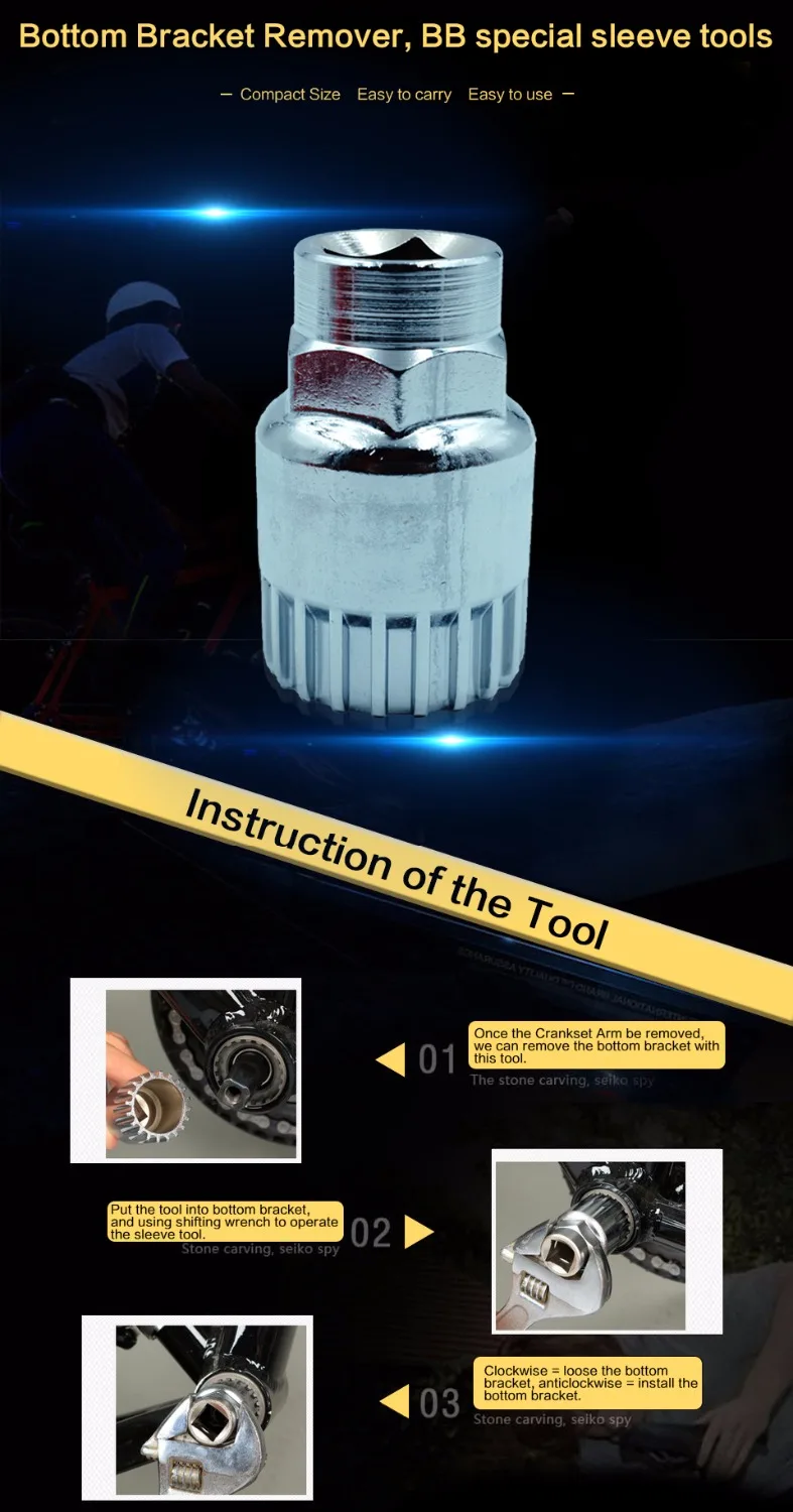 Закрытый Нижний Кронштейн для горного велосипеда Cooma инструмент ремонта