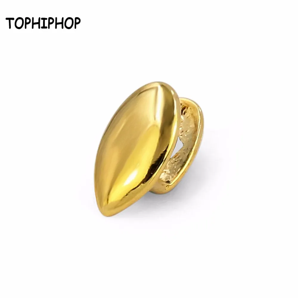 TOPHIPHOP вампира одиночный Grillz Gold зуба сверху Для Мужчин's зуб вечерние Косплэй