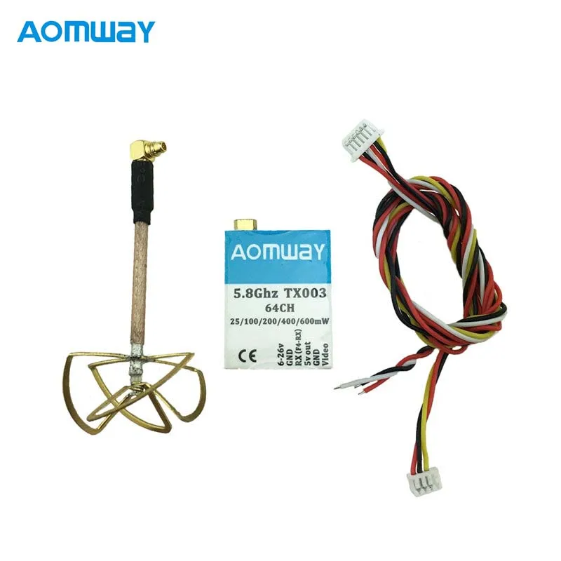 Aomway TX003 5 8G 64CH 0 mw/25 mw/100 mw/200 mw/400/600 mw Smart Audio Pitmode FPV передатчик VTX для радиоуправляемых