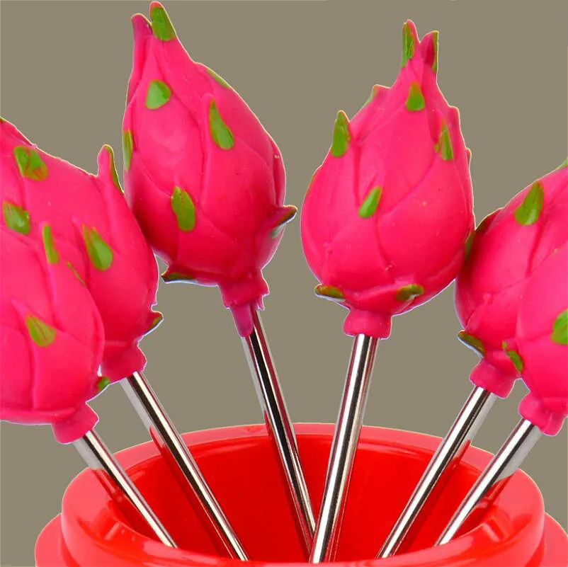 6 шт. креативная питая Смешанная вилка для фруктов планшета торта подарок на Луну