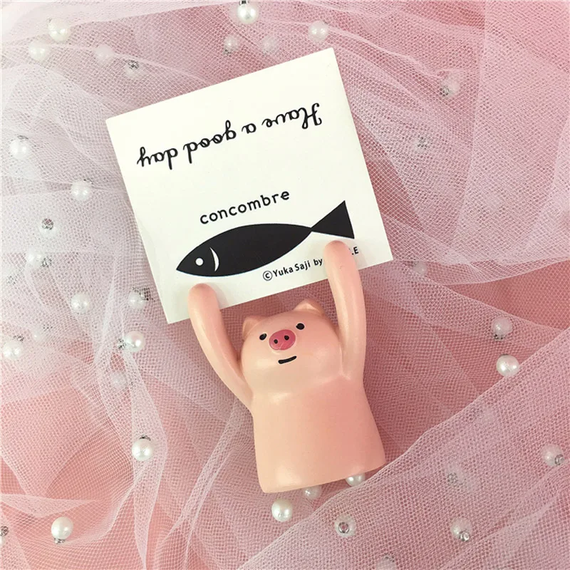 Креативный держатель для фотографий в форме свиньи панды кота лягушки |