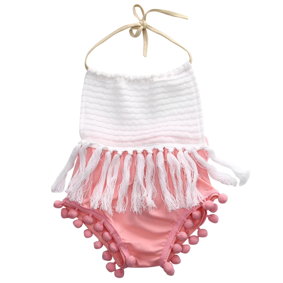 

Cute Baby Girls Bodysuits Newborn Infant Baby Girls Clothes Tassels Bodysuit Jumpsuit Outfits One-Pieces 0-24M