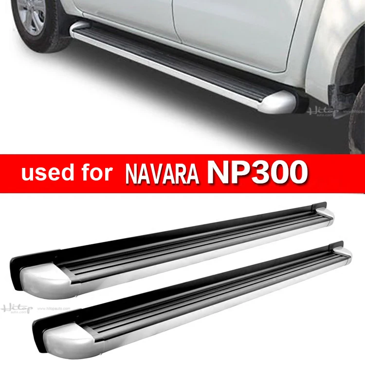 Матч для NISSAN Navara NP300- подножка боковая панель ходовая доска педали. Толстый алюминиевый сплав. Азия