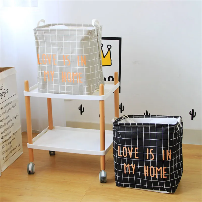ZAKKA Стиль пыле квадратная корзина для белья холст мешок стирки препятствуют