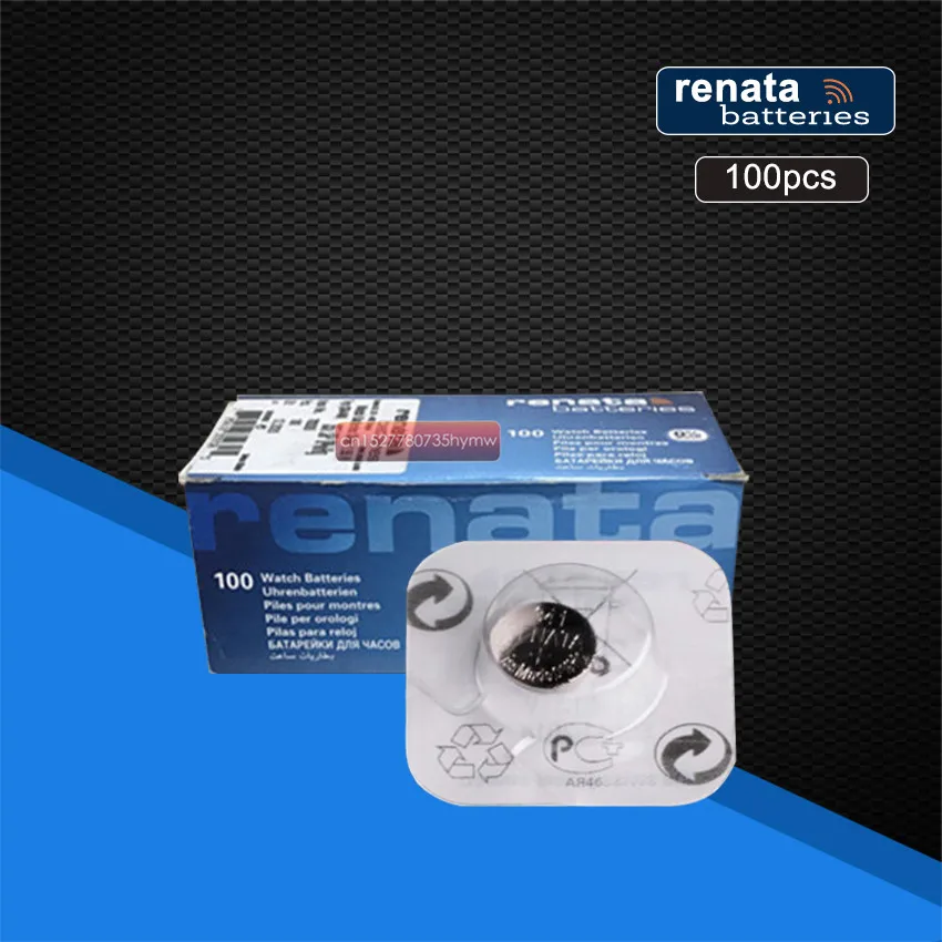 100 упаковка Renata 341 100% оригинальный новый долговечная SR714SW 1 55 V швейцарская батарея из оксида серебра для часов