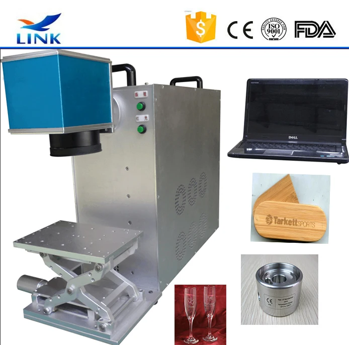 30 Вт металлическая портативная волоконная лазерная маркировочная машина для