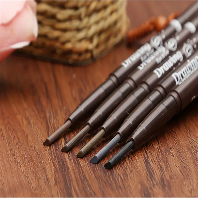 Водонепроницаемый карандаш для бровей с кистью автоматическая ручка