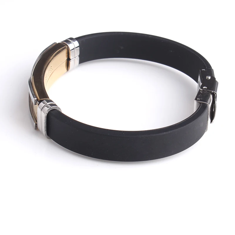 Золотой цвет крест силиконовые 316L браслеты из нержавеющей стали для мужчин |