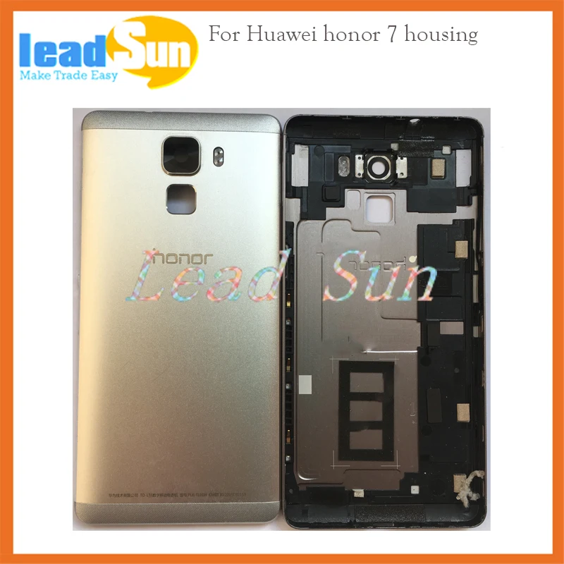 Замена высокого качества для Huawei Honor 7 задняя крышка батарейного отсека задняя дверь с объективом камеры Кнопка регулировки громкости