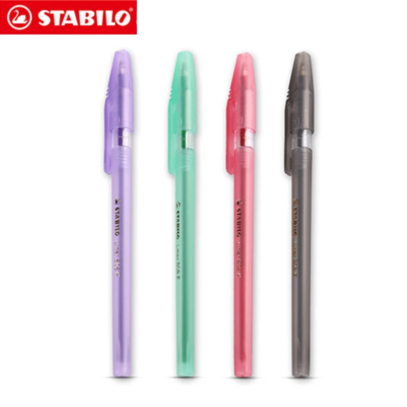 Шариковая Ручка Stabilo 808 6 шт./лот гладкая Антистатическая цветная ручка перо из