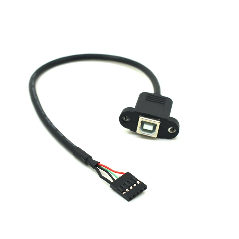 20 см USB 2 0 B Тип гнездо принтера Панель Крепление к шагу мм 5pin корпус PCB Материнская