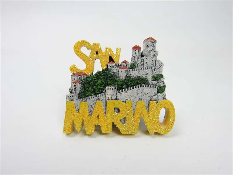 Ручной работы Республика Сан Марино крепление титано 3D магниты на холодильник