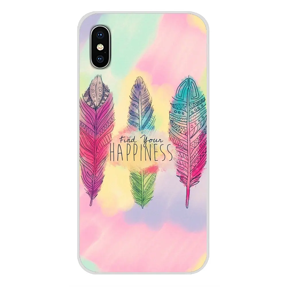 Мягкий прозрачный чехол для Apple iPhone X XR XS MAX 4 4S 5 5S 5C SE 6 6S 7 8 Plus ipod touch с разноцветными