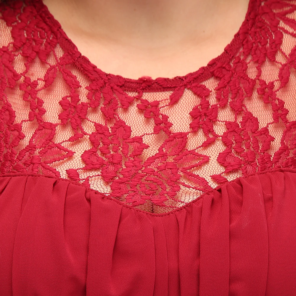 Винно-красные платья для подружек невесты Длинные блестящие шифоновые кружевные