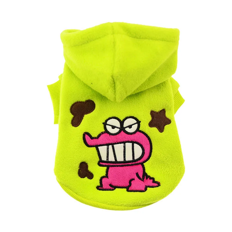 Одежда для собак хлопковый костюм щенков с мультяшной вышивкой одежда маленьких