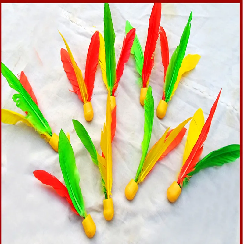 Cricket Ball Colorful Badminton Feather Material Shuttlecock Rubber Head Entertainment Exercise Relaxing Sporting | Спорт и