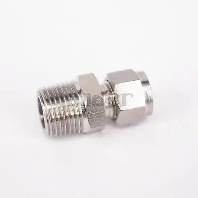 Установите трубу 3/8 дюйма на 1/2 с наружной резьбой BSPT 304 Соединительный фитинг для