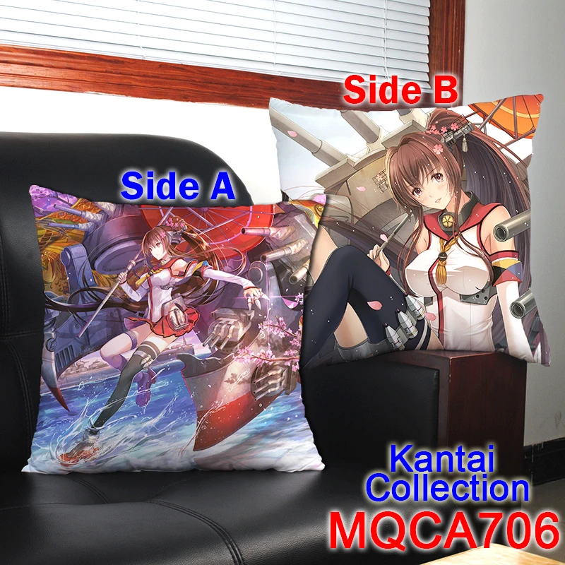 45x45 см Декоративные подушки под заказ Kantai Collection Yamato мягкие двухсторонние с
