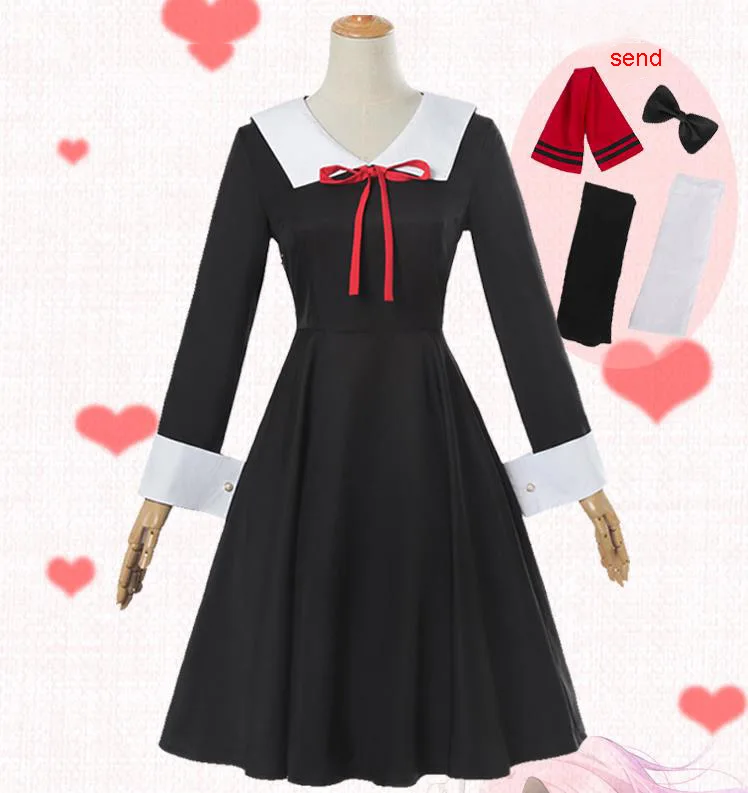 Аниме Kaguya-sama Love Is War Fujiwara Chika Косплей Cotumes женское платье для девочек униформа