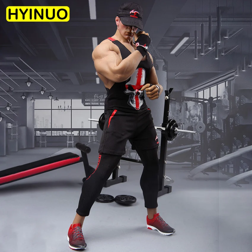 1/6 FG055 модная одежда для фитнеса Coachs Muscle Brawny Wild комплект одежды модель 12 ''экшн