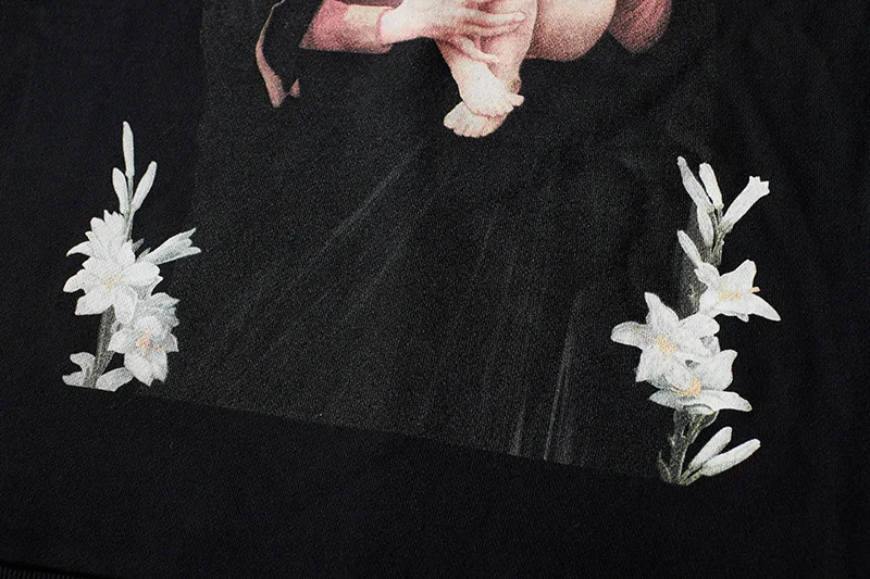 Новинка 2021 мужские толстовки с капюшоном Дева Мария гало детские бархатные