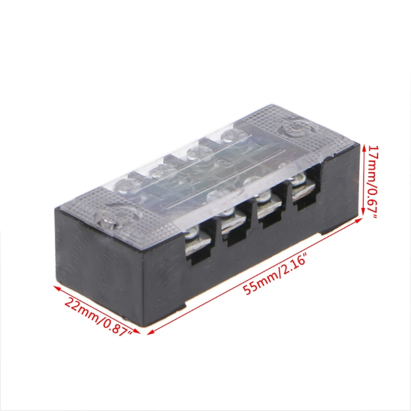 OOTDTY 600V 15A 3/4/6/8/10/12 положения двухрядный барьер винтовой клеммный блок проводной