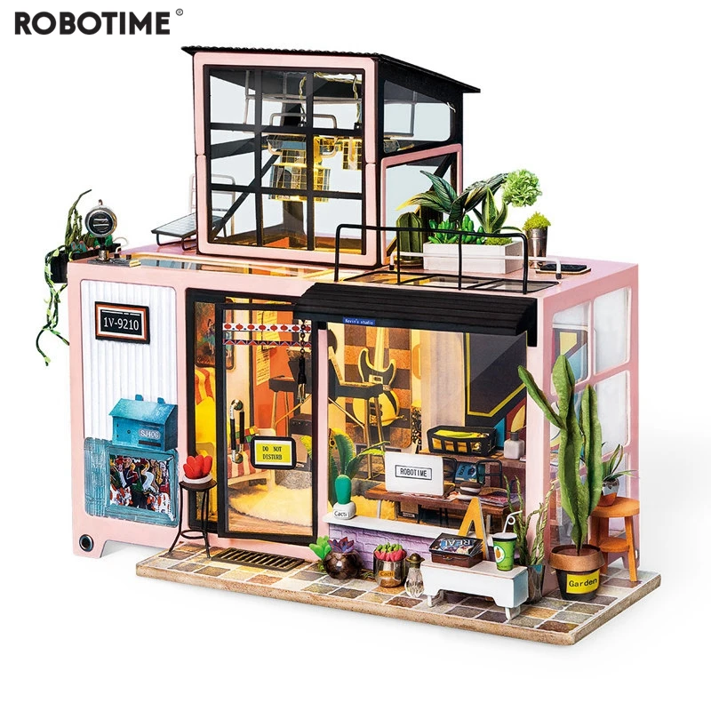 Robotime DIY Головоломка мебель миниатюрный деревянный кукольный дом Модель Строительный набор игрушка дом игрушка ребенок взрослый подарок jooyoo