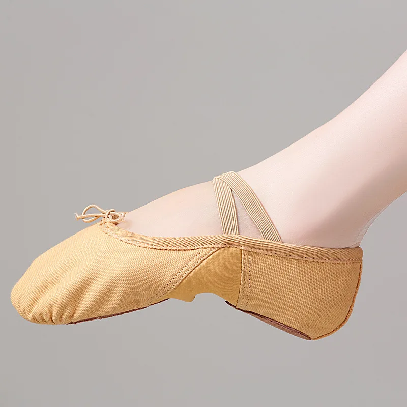 Высококачественная эластичная парусиновая балетная Профессиональная Обувь для