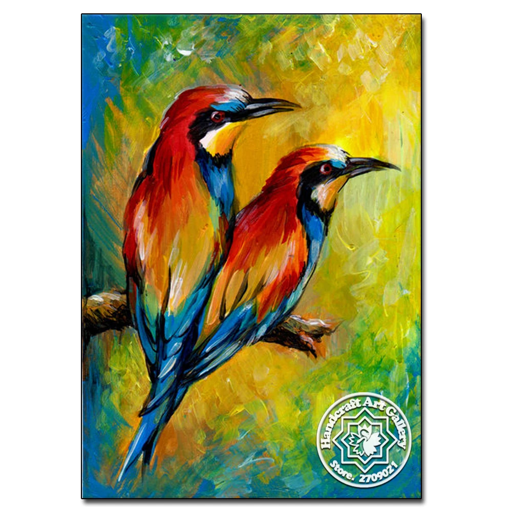 Full Diamond Embroidery Animals Diy Painting Birds 3D Mosaic Square Icon Paste The Whole Picture Handcraft Gift |
