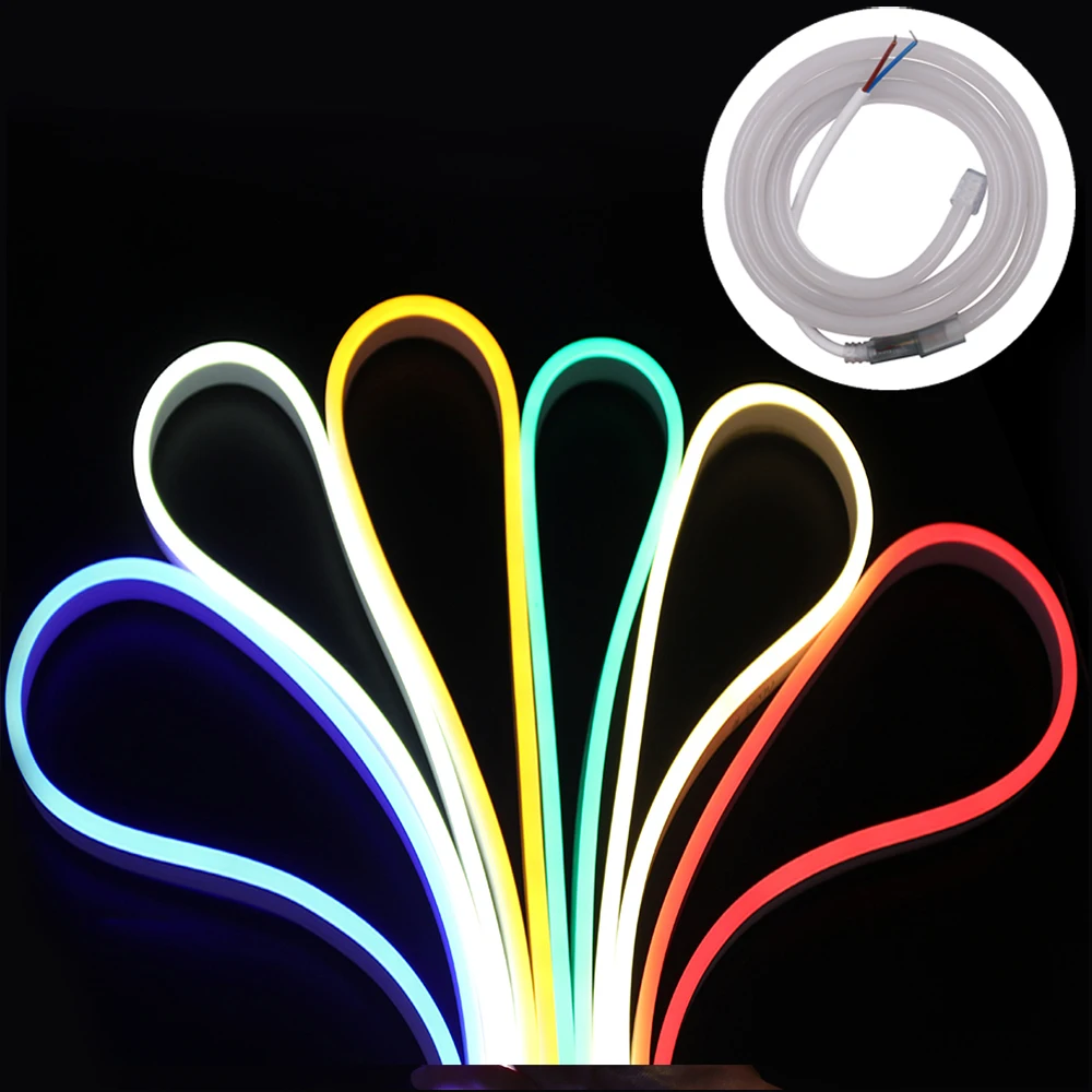 

LED Neon Strip 12V 120LED/M 2835 flexible Neon LED light Outdoor Decorative Strip 1M/2M/3M/4M/5M/10M/15M/20M/25M/100M