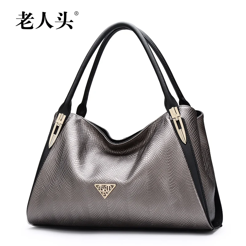 LAORENTOU женщины Кожаные сумки люксовый бренд тиснением случайные на ремне высокое