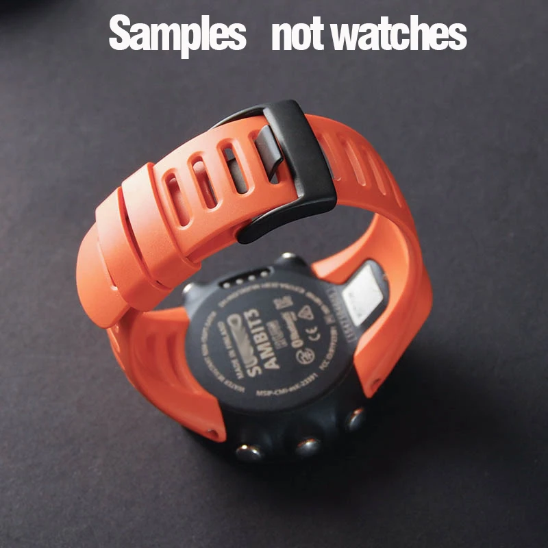 

Ремешок для часов SUUNTO Ambit 2/3 RUN Sport PEAK, черный, красный, со стальной пряжкой и отверткой