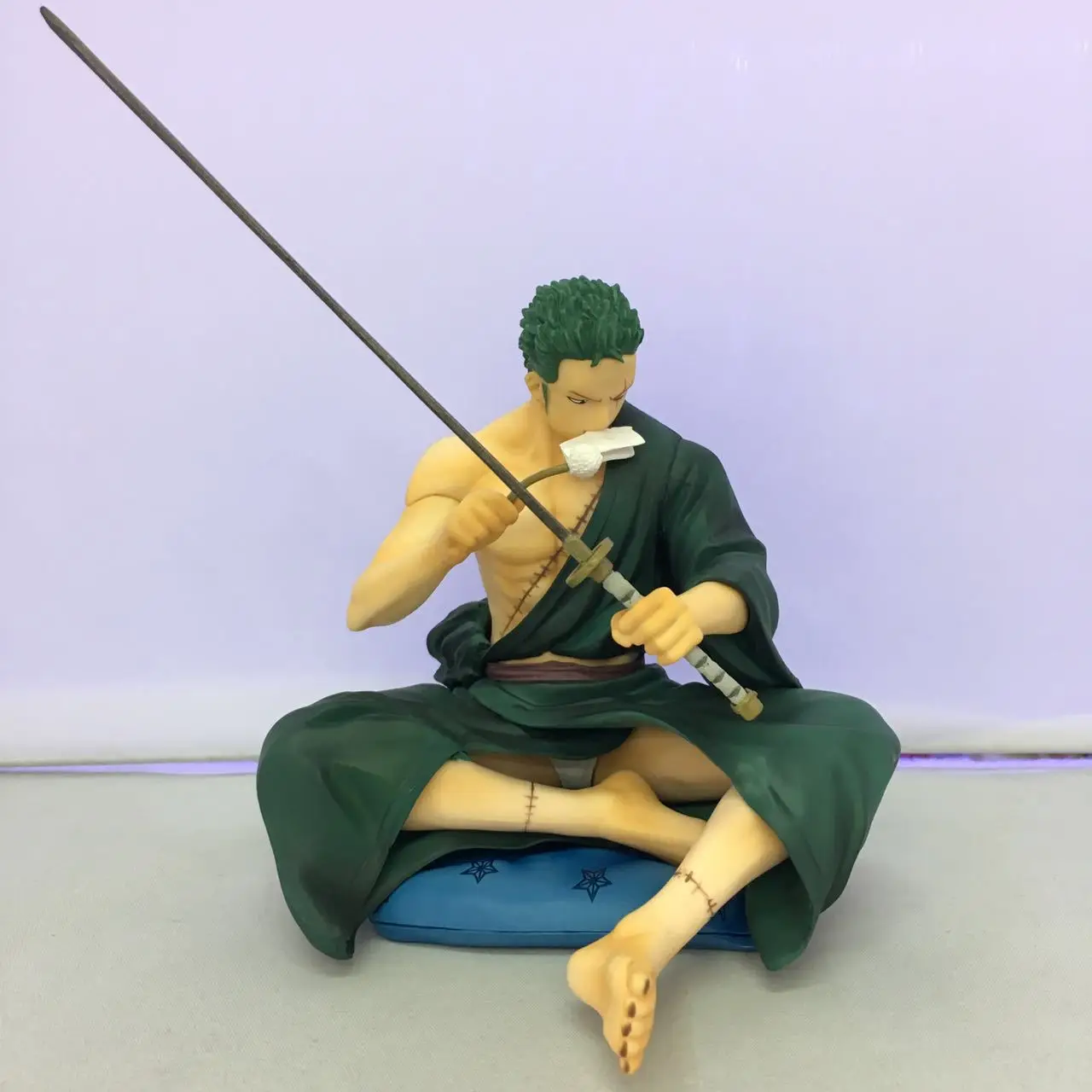 Японское аниме One Piece P.O.P Zoro сидящее Ver. Экшн фигурка из ПВХ 13 см подарок